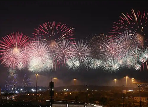 德兴市焰火晚会